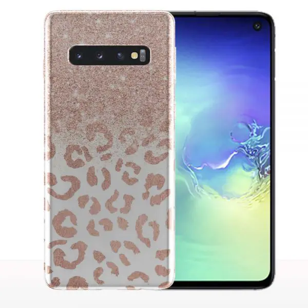 Leopard Strass, Coque Samsung Galaxy S10, S10E, S10 Plus