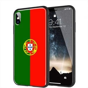 Coque drapeau Portugal iPhone XR en Verre Trempé