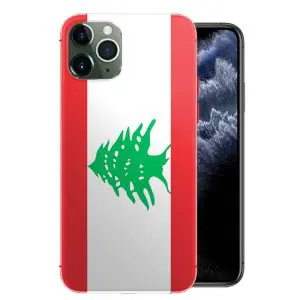 Liban, Coque iPhone 11 Pro drapeau Libanais, iPhone 11 Pro Max en Silicone