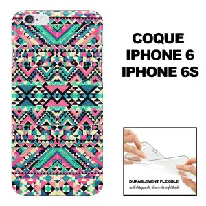Azteque Turquoise, Coque iPhone 6 Haute protection