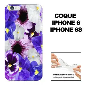Floral Pensées, Coque iPhone 6s, iPhone 6