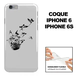 Achetez la Coque iPhone 6 Ouvrez la Cage aux Oiseaux