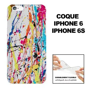 Splash Paint, Coque iPhone 6, 6s