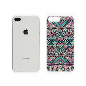 Turquoise - Coque iPhone SE 2020 avec Motif Azteque