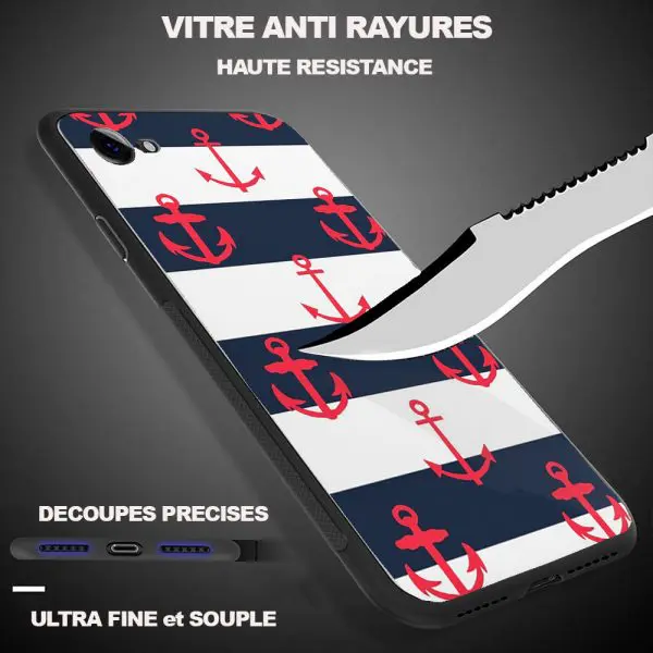 Mariniere Et ancre Rouge pour iPhone X