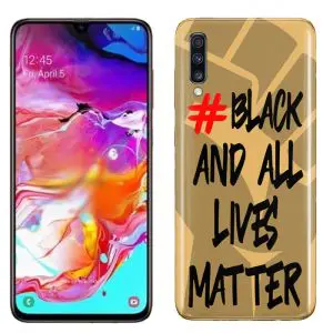 Black And All Lives Matter, Coque Samsung Galaxy A70 en Silicone