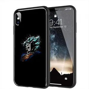 Coque iPhone X Goku, Plexiglass Sangoku Ultra pour iPhone X, XR, XS, iPhone 11, iPhone SE 2020