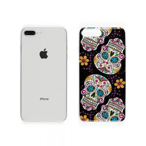 Mexican Skull Noir, Coque ultra slim iPhone SE 2020