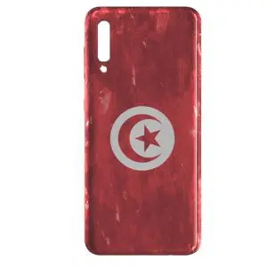 Drapeau Tunisie, Coque Galaxy A50 drapeau Tunisien grunge
