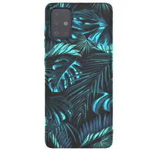 Feuillage Tropical Vert, Coque Samsung a51 silicone