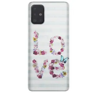 Coque Floral Love pour les Filles Samsung A51 Originale