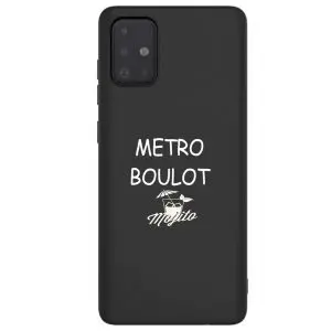Metro Boulot Mojito, Coque tel samsung a51 Texte Humoristique