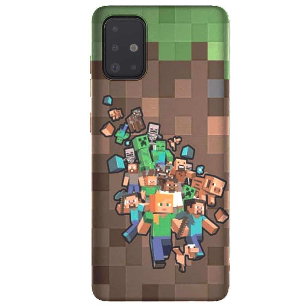 Coque Minecraft Creeper Samsung A51 | Jeu