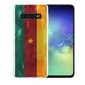 Drapeau Cameroun, Coque de Samsung Galaxy S10, S10 Plus, S10 Lite en Silicone