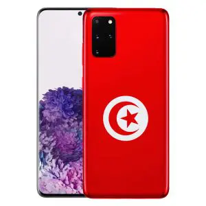 Drapeau Tunisie, Coque Samsung S20 anti choc Embleme Tunisien