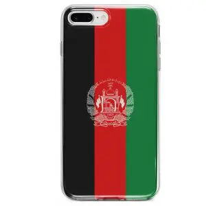 Coque iPhone SE 2020 Bumper Drapeau Afghanistan