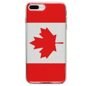 Drapeau Canada, Coque iPhone SE 2020 Bumper Silicone