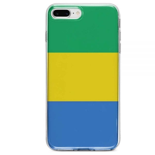 Drapeau Gabon, Coque iPhone SE 2020 Bumper Embleme Gabonais