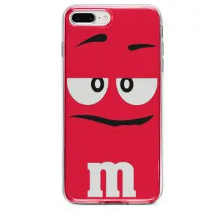 Coque iPhone SE 2020 Lifeproof M&M's rouge en silicone
