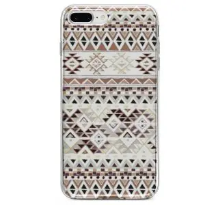 Coque Brown Tribal Native iPhone SE 2020 Silicone