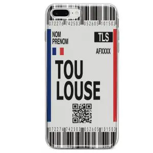 Coque Voyage a Toulouse iPhone SE 2020 en silicone