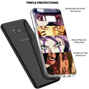 Coque Galaxy S8 Samsung Naruto Regards en Verre trempé à Nanterre