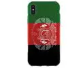 Coque iPhone X drapeau Afghan en silicone