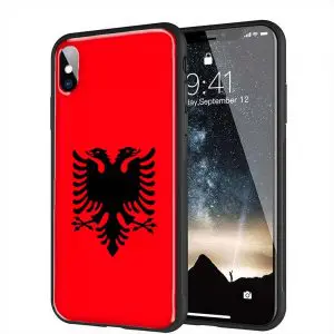 Coque iPhone X Drapeau Albanie, iPhone XR, iPhone XS