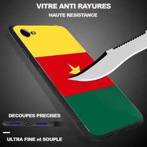 Coque personnalisée drapeau Cameroun iPhone X