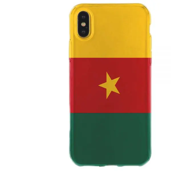Coque Silicone iPhone X drapeau Camerounais