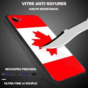 Canadian Flag Case for iPhone X, Embleme du drapeau Canadien