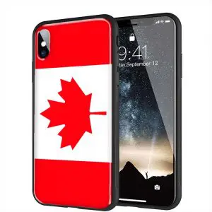 Drapeau Canada, Coque pour iPhone X anti-chocs