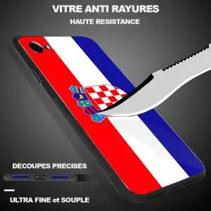 Coque Bumper pour iPhone X drapeau Croatie