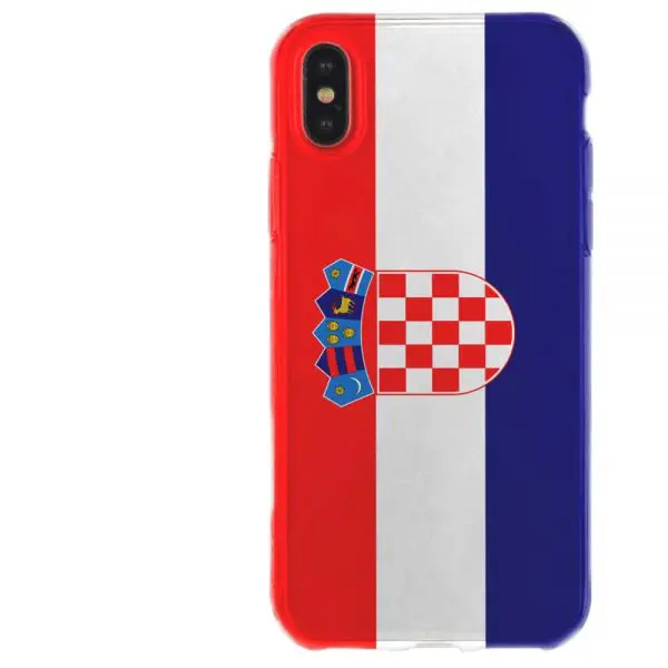 Coque telephone iPhone X drapeau Croatie
