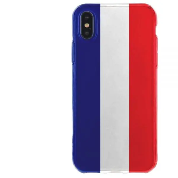 Drapeau Français, Coque souple iPhone X