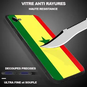 Coque iPhone X drapeau Sénégalais pas cher