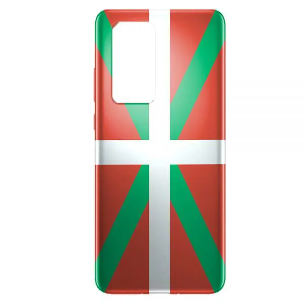 Coque en gel silicone drapeau Basque pour Huawei P40 Pro, P40