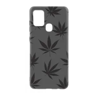 Coque cannabis leaf pattern pour portable Samsung A21S