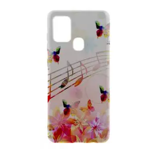 Coque musical notes butterflies pour Samsung A21S
