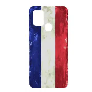 Achat Coque drapeau France pour Samsung A21S, Motif Français Grunge