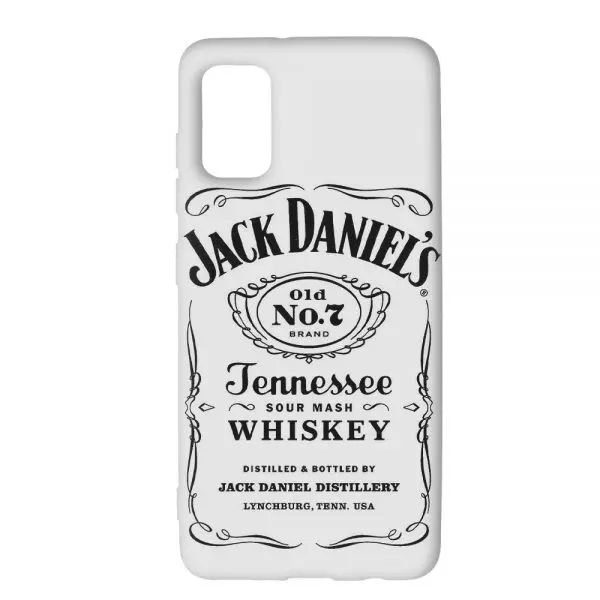 Coque Jack Daniel's pour Samsung A41 ( Blanc )