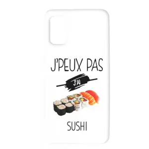 Coque A41 Je peux pas j'ai Sushi