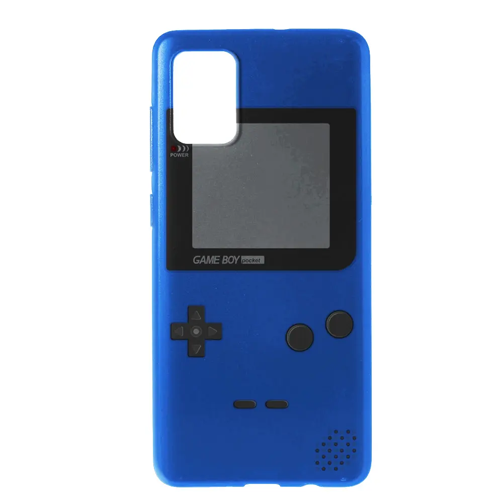 Coque Samsung A71 Game Boy Color Blue / Silicone Bleu