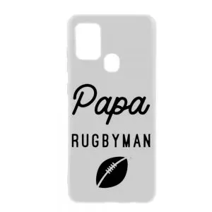 Achat Coque anti rayures Samsung A21S Papa Rugbyman