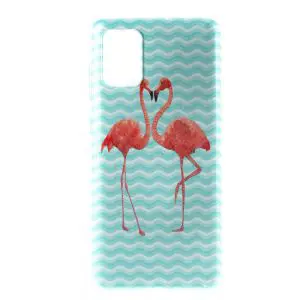 Coque gel Silicone Flamingo Love pour Samsung A71