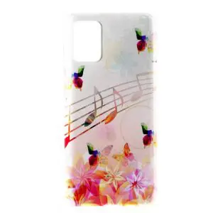 Coque musical notes butterflies pour Samsung A71