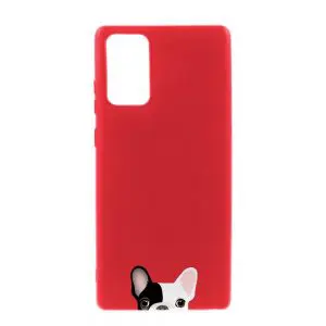 Coque telephone wish Dog Rouge pour Samsung Note 20