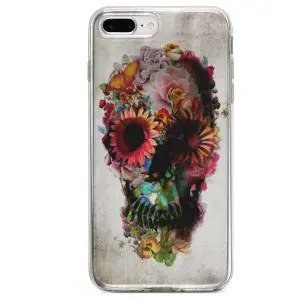 Coque Skull Flowers Gardenning iPhone SE 2020