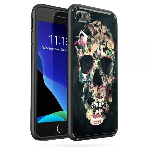 Codex anatomicus, Coque Verre Trempé Skulls pour SE 2020 iPhone Apple