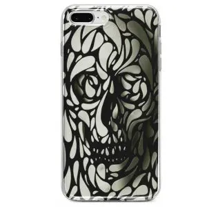 Coque Skull White Black iPhone SE 2020